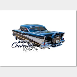 1957 Chevrolet BelAir 2 Door Hardtop Posters and Art